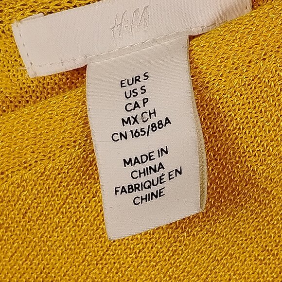 h and m sheer like yellow cover up dress - Picture 3 of 5